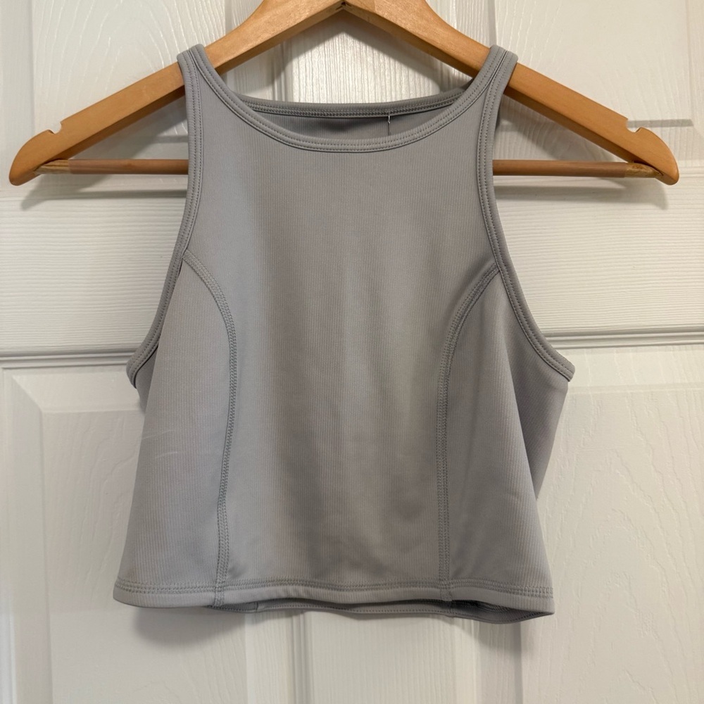 NWT UpWest GO Ribbed Bra Gym Running Crop Tank Top